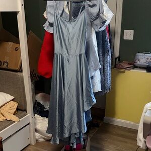 Elegant Blue Women's Dress